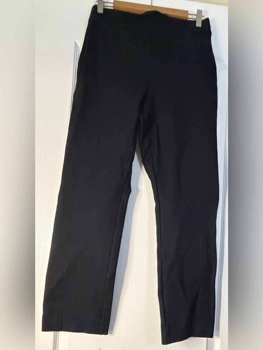 SPANX Perfect Pant Black Slim Straight Pull-On Pants Women’s Medium M Workwear